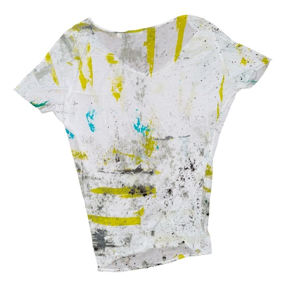 Anthropologie Ett:Twa Splatter Oversized Sheer Tee - Picture 10 of 14